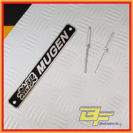 [Export Spec] Emblem Mugen สําหรับริมฝีปากหน้า Emblem Aluminium JDM Mugen Honda
