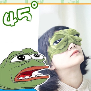 [ขายดี] หน้ากากปิดตา แบบนิ่ม ลายการ์ตูนกบ Pepe Sad 3D สร้างสรรค์ ของขวัญ สําหรับเดินทาง