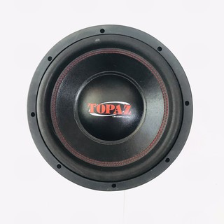 ลำโพงซับวูฟเฟอร์ติดรถยนต์ 12”นิ้วลำโพงเบส Subwoofer ยี่ห้อ TOPAZ รุ่น TP-156D เบสหนัก เหล็กปั๊ม วอยซ์คู่ ขนาด 12นิ้ว