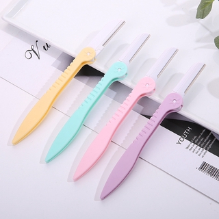 Folding type eyebrow shaving knife beauty tool for women