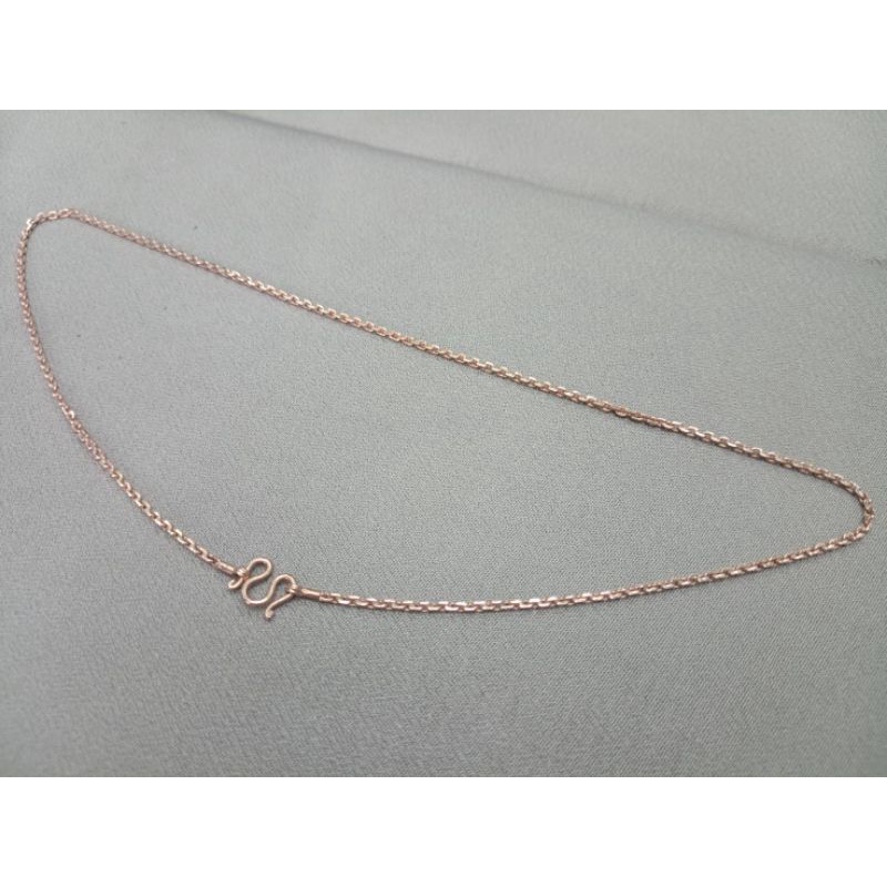 สร้อยคอเด็ก นากเก่า นากแท้ 40% 1 สลึง