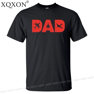 เสื้อยืดผ้าฝ้าย Lint9 [พร้อมส่ง] เสื้อยืดผ้าฝ้าย 100% พิมพ์ลายเครื่องบิน Xqxon Pilot Dad โอเวอร์ไซซ์ ของขวัญคริสต์มาส สํ