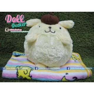 ตุ๊กตาหมอนผ้าห่ม Pompompurin (Sanrio)