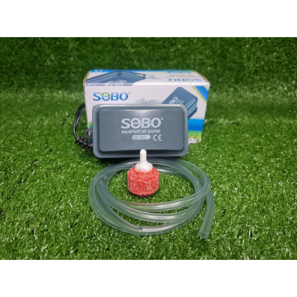 ปั๊มทำออกซิเจนในตู้ปลาขนาดเล็ก​ SOBO SB-222 ราคา ถูกที่สุด ดีลบีเคเค รูปภาพหลัก