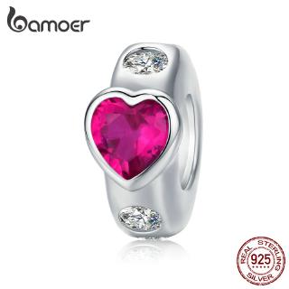 BAMOER Fashion Charm 925 Silver Fit Original Bracelet Bright Love