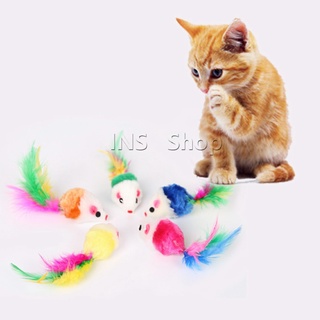 หนูจิ๋วของเล่นน้องแมว คละสี อุปกรณ์เสริมสำหรับสัตว์เลี้ยง Cat toy