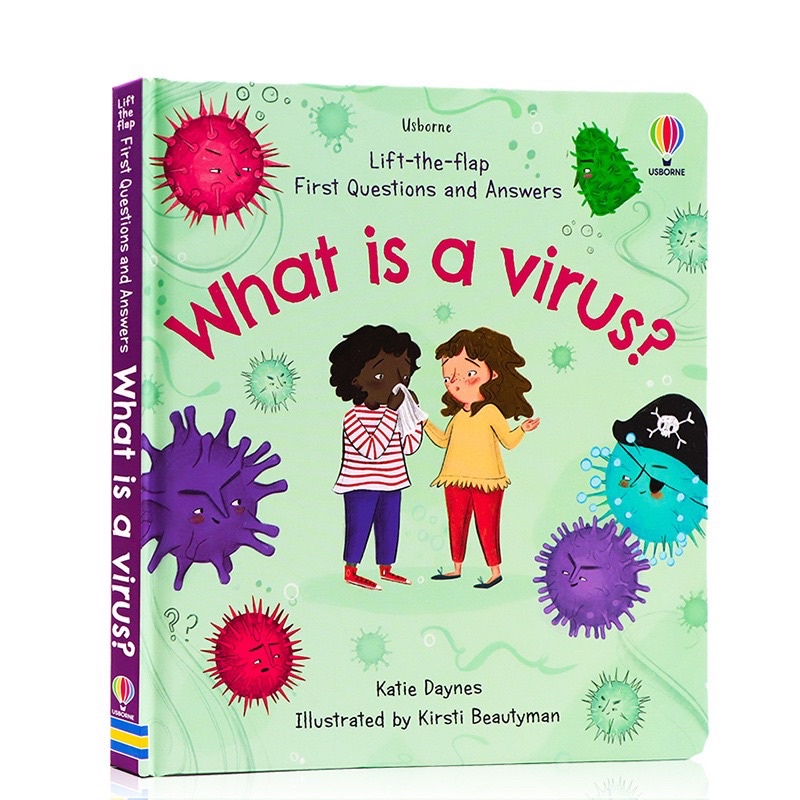 [พร้อมส่ง]ใหม่ล่าสุด‼️ 🦠Usborne  What is Virus🦠 เรียนรู้เรื่องไวรัส วัคซีน