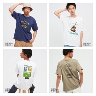 ราคาต่ำสุด!!Uniqlo UT เสื้อยืด แขนสั้น พิมพ์ลายรถยนต์ สําหรับผู้ชาย ผู้หญิง 447395S-3XL