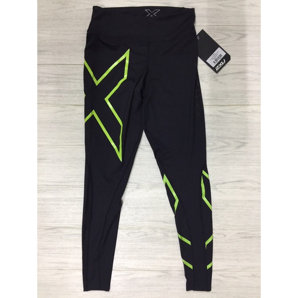 (ของแท้) 2XU กางเกงรัดกล้ามเนื้อขายาวสำหรับผู้หญิง 2XU women's mid-rise compression long tights