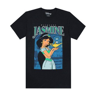 HOT SALINGเสื้อยืดผ้าฝ้ายเสื้อยืด พิมพ์ลาย Disney Aladdin Princess Jasmine ผ่อนคลาย สําหรับผู้หญิง S-5XL