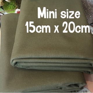 mini size 15cm x 20cm ผ้าแคนวาส สีพื้น ผ้า เนื้อดี 12 ออนซ์ เนื้อหนา