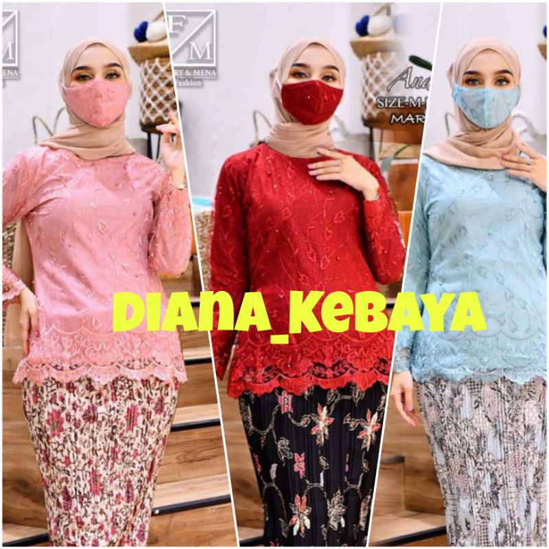 Tulle Andina Modern Javanese Blouse Suit / Javanese Blouse / Modern Javanese Blouse / Javanese Blous