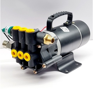 ปั๊มพ่นยา ปั๊มพ่นหมอก 12VDC 120W 14BAR Plunger Pump portale large flow (ปั๊มเงียบ) แบตเตอรี่ โซล่าเซลล์