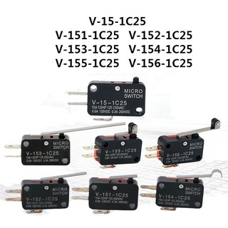 ไมโครสวิตช์ V-15-1C25 V-152-1C25 V-153-1C25 V-154-1C25 V-155-1C25 V-156-1C25 5 ชิ้นต่อล็อต