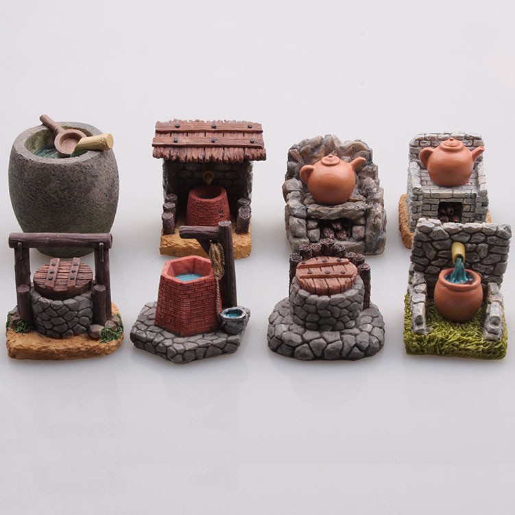 ของจิ๋ว – บ่อน้ำ เตาไฟ โอ่ง น้ำตก น้ำพุ