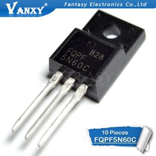 10PCS FQPF5N60C TO-220F FQPF5N60 5N60C 5N60 TO220 TO-220 new MOS FET transistor