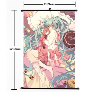 โปสเตอร์คอสเพลย์ VOCALOID Hatsune Miku สําหรับตกแต่งบ้าน