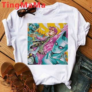 เสื้อยืด พิมพ์ลายกราฟิก Jojo Bizarre Adventure Stone Ocean สไตล์ฮาราจูกุ สําหรับผู้ชาย และผู้หญิง