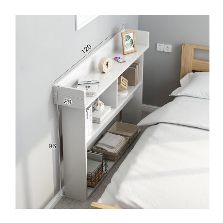 ชั้นวางของ ข้างเตียง 3ชั้น เก็บของ อเนกประสงค์ สูง96 กว้าง20 3 Tier Bedside Shelf