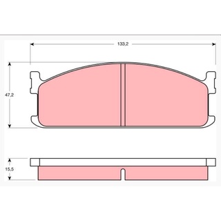 ผ้าดิสเบรคหน้า ISUZU BUDDY FARGO WFR 1.8 2.0 2.4 1982-1996 GDB345 TRW