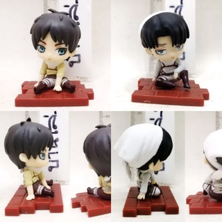 (แท้/มือ2) BANDAI Attack on Titan Levi Ackerman Mini Figure ผ่าพิภพไททัน ไททัน