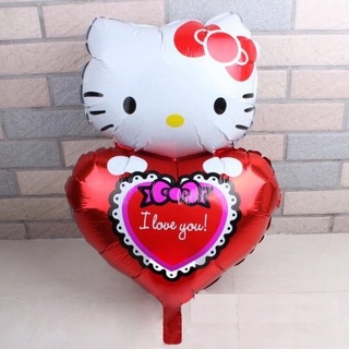 ลูกโป่งคิตตี้Hello kitty I love you ขนาด 48*74cm #CT005