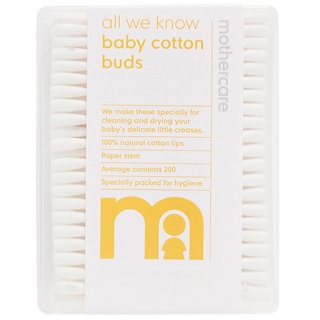 Mothercare all we know baby cotton buds - 200 pack NB222 สำลีก้อน