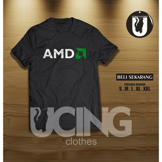 เสื้อยืด พิมพ์ลายโปรเซสเซอร์ บริษัท Amd