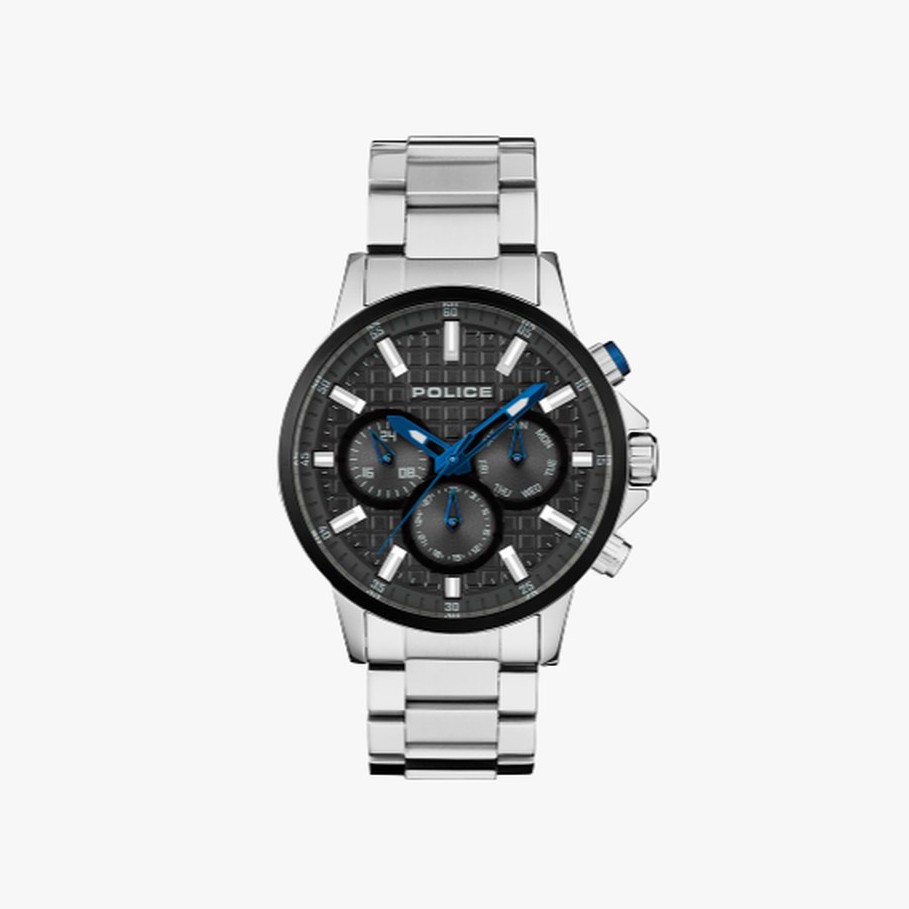 Police นาฬิกาข้อมือผู้ชาย Police Silver stainless steel watch รุ่น PL-15535JSTB/13M