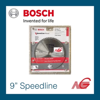 ใบเลื่อยวงเดือน BOSCH 9.1/4" X 60T ใบบาง Speedline Wood 2608642361