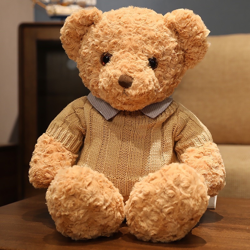 Teddy Bear Doll ตุ๊กตาหมี+ชุดไหมพรม