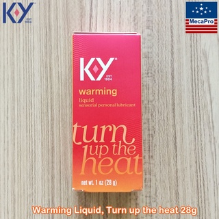 K-Y® Warming Liquid Personal Lubricant, Turn up the heat 28g เค-วาย เจลหล่อลื่น เจลเควาย