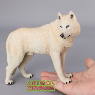 Animal Kingdom - โมเดลสัตว์ หมาป่า ขาว ขนาด 18.00 CM (จากหาดใหญ่)