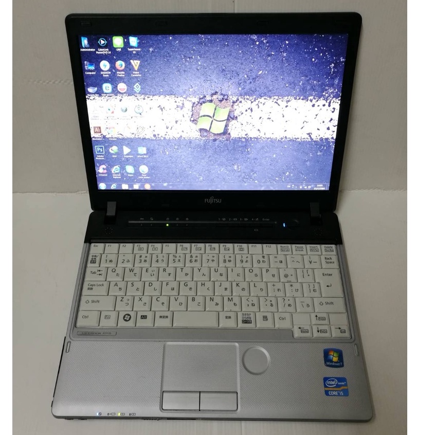 โน๊ตบุ๊คมือสอง Notebook Fujitsu P772 intel i5-gen2/3(RAM:4/HDD:250) ขนาด12 นิ้ว