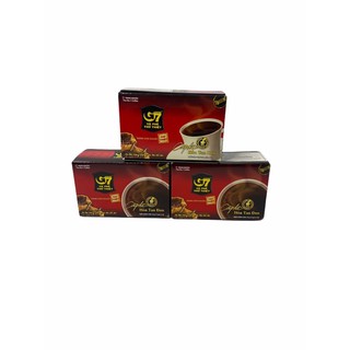 กาแฟดำ G7 COFFEE 2IN1( จี7) 2g สินค้านำเข้าจากเวียดนาม..1SETCOMBO/บรรจุ 3 กล่อง/จำนวน 45 ซอง ราคาพิเศษ สินค้าพร้อมส่ง!!