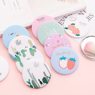 🐇พร้อมส่ง🐇กระจกพกพา​ กระจกกลม​ กระจกลายน่ารัก​ เลือกลายได้น้า