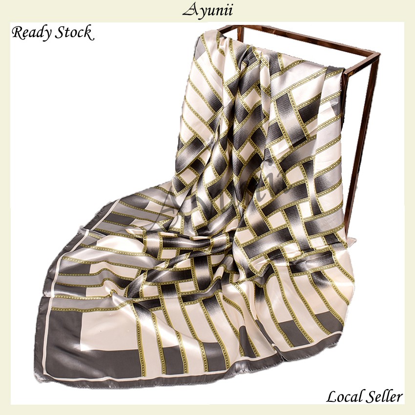 Ayunii Tudung Hijab Bawal Satin Scarf 90cm x 90cm (P619, P620, P621, P622, P623)