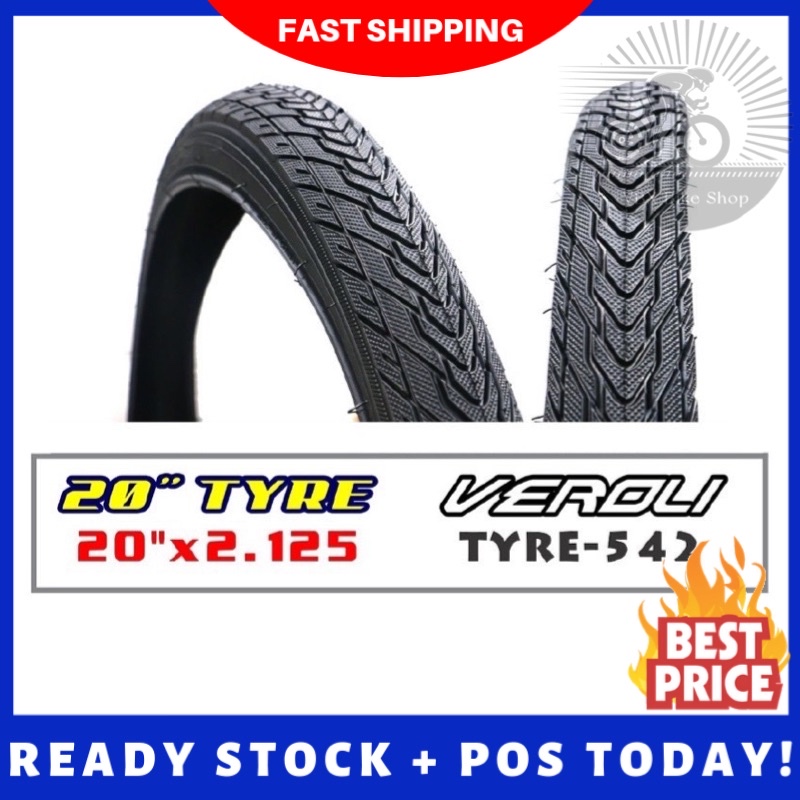 ยางจักรยาน VEROLI ขนาด 20" x 2.125 - 542