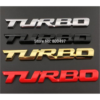 โลโก้ สติ้กเกอร์ ติดรถ logo turbo เทอร์โบ