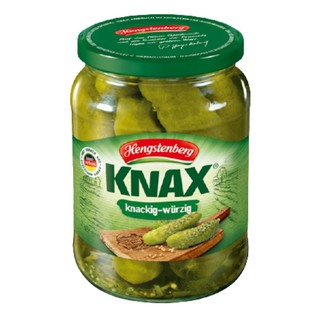 แฮงสเท็นเบิร์ก เคนัค แตงกวาดอง 720 มล. - Hengstenberg Knax Crunchy Gherkins 720ml