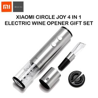 Mijia Round Joy 4 in 1 ที่เปิดขวดไวน์ไฟฟ้า Electric Bottle Stopper Wine Opener Wine Decante Wine Set