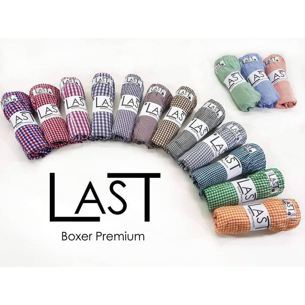 บ๊อกเซอร์ผ้าเชิ๊ตทรงตรง ขนาดฟรีไซส์ คละลาย SIAM BOXER แพ็ค 6 ตัว คละสี