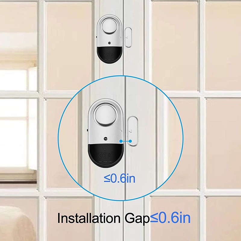 Kiprun ประตูหน้าต่างนาฬิกาปลุก, Home Security ไร้สาย Burglar Alarm ประตูแม่เหล็ก Sensor 120dB Anti-theft Alarm สําหรับบ้านเด็กความปลอดภัย,Burglar Alert ราคา ถูกที่สุด ดีลบีเคเค แกลเลอรีภาพที่ 4