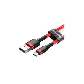 Baseus Cafule Cable USB to USB Type-C Charging Cable 2A 3m สายชาร์จเร็ว Type C สายถัก ทนทาน สำหรับ Android iPad Samsunเ