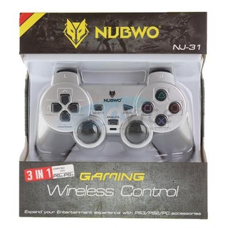 NUBWOจอย เกมมิ่ง คอนโทรล ไร้สาย เกมมิ่ง3 IN 1 USB/PS2,PS3รุ่น NJ-31