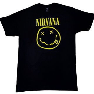 HH เสื้อยืดวง NIRVANA ลายในตำนาน ลิขสิทธิ์ปี 2016 เสื้อยืดคอกลม