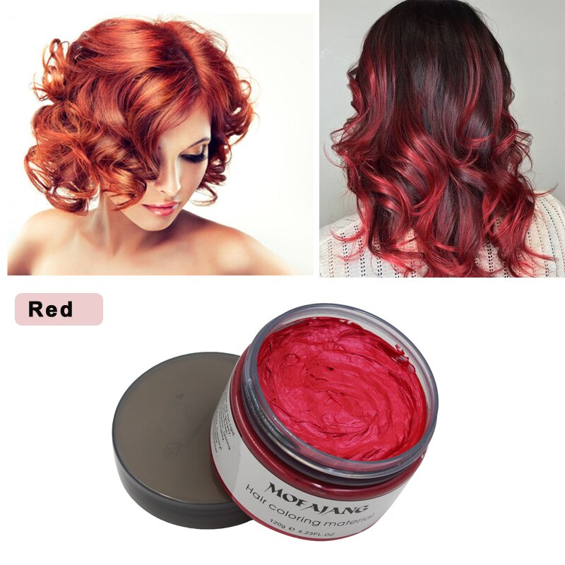Mofajang Hair Color Wax Hair Dye One time Hair Wax Natural Hairs Chalk  Temporary Styling Pomade Colorful for Women Men 1 | Shopee Thailand