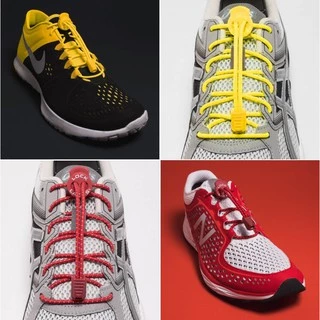 LOCKLACES USA เชือกรองเท้าไม่ต้องผูก ป้องกันการสะดุด เชือกรองเท้าวิ่ง-กีฬา ล็อคแน่นไม่หลุด ไม่ต้องคอยมัดเชือก 1 คู่