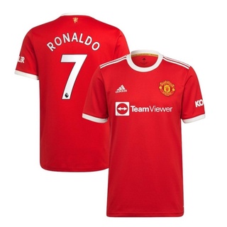 แมนเชสเตอร์ ยูไนเต็ด พร้อมติดเบอร์และชื่อ โรนัลโด้ Authentic Manchester United Home Shirt 2021-2022 with Ronaldo 7