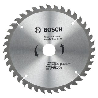 เครื่องมือช่าง สว่าน ดอกสว่าน ใบเลื่อยวงเดือน BOSCH ECO 7" 40T CIRCULAR SAW BLADE BOSCH ECO 7" 40T